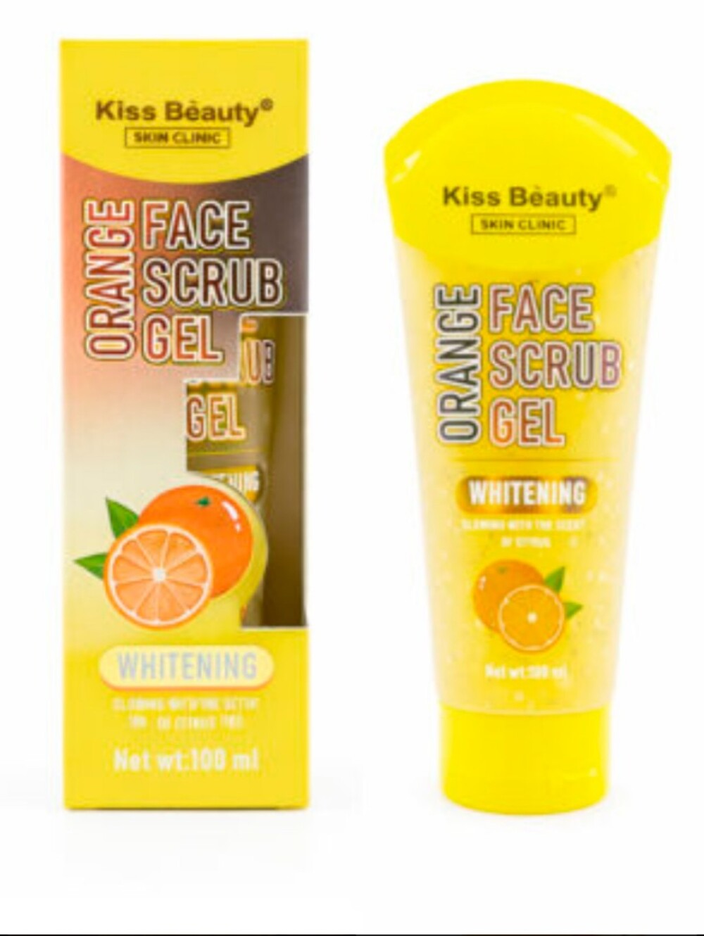 Orange Face Scrub Gel - Yellow